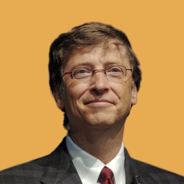 a man in a suit and tie with a yellow background.|a white sports car on display at a show.