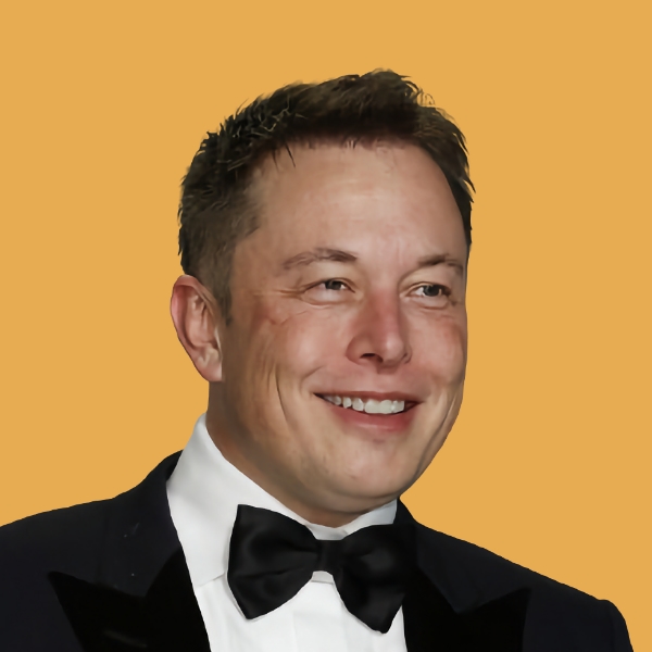 Elon Musk in a tuxedo and bow tie.|a black and white photo of a clock tower.