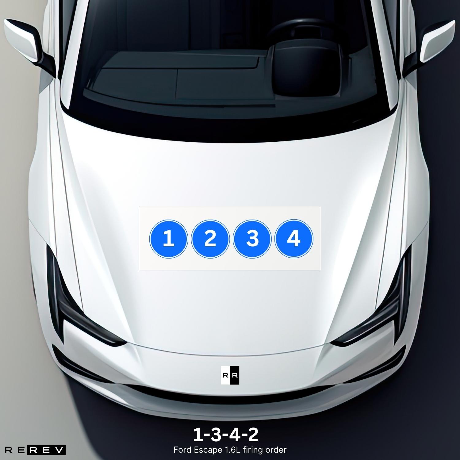 A white tesla sports car with four numbers on it.