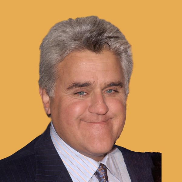 a man in a suit and tie with a yellow background.