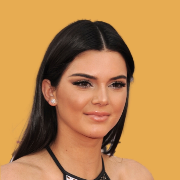 Kendall kardashian is posing for a picture.